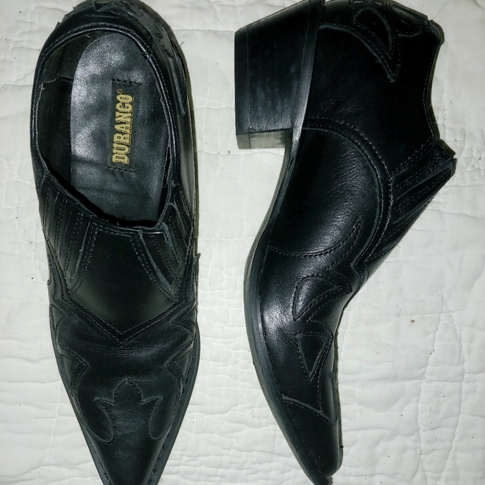 Genuine leather western shoes for ladies